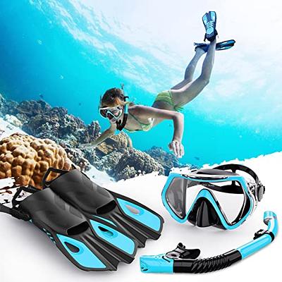  Seovediary Snorkel Set Adults Snorkeling Gear Anti-Fog  Panoramic View Swim Mask Dry Top Snorkel Kit with Carry Bag for Snorkeling  Scuba Diving Swimming Travel : Sports & Outdoors