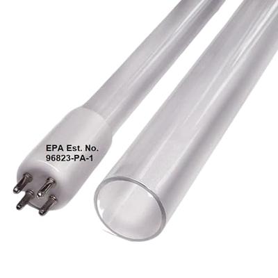 LSE Lighting Combo 70-18440 UV Lamp and 58-50340 Sleeve for Elektra Pro  EP-40 Delta E-40 EA-3H-40 EA-4H-40, Premium Ultraviolet Glass UVC Lamp, Maximum Performance