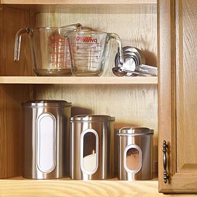 Canister Sets for Kitchen Counter - Kitchen Decor Sets - Brushed