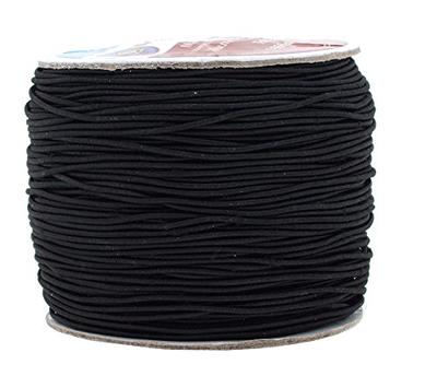  1mm Black Elastic Cord Beading Thread Stretch String