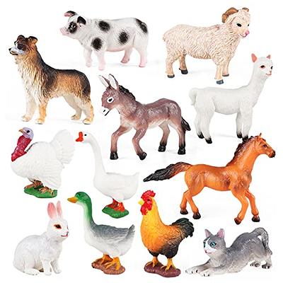 36x Farm toys animaux / animaux 2-6 cm - petites figurines pour enfants