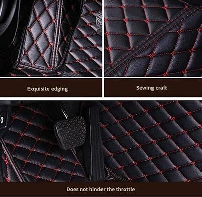 GGBAILEY Ford Fusion Black with Red Edging Carpet Car Mats/Floor