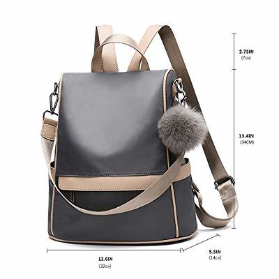  Iswee Genuine Leather Backpack Purse for Women Fashion Anti  Theft Designer Ladies Daypack Convertible Shoulder Bags Travel(Black)