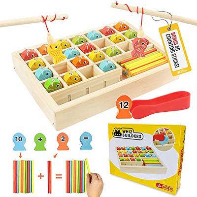 Nueplay 62PCS Balance Math Game, Kids Cartoon Dinosaur Toys STEM  Educational Kindergarten Preschool Learning Counting Game for Boys & Girls,  Ideal