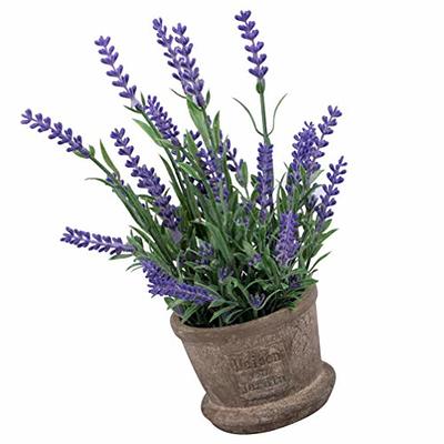 Artificial lavender flowers artificial Lavender Decor Fake Lavender Plant  in Pot Purple Potted Faux Flowers for Rustic Home Bathroom Table  Centerpieces Wedding artificial lavender Decor lavender plant - Yahoo  Shopping