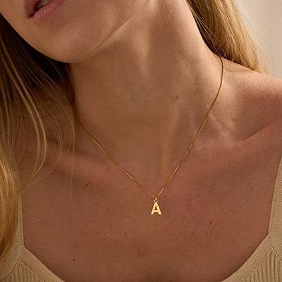 E.B.belle Minimalist Mother of Pearl Shell Stainless Steel Tarnish Free Initial  Necklace Gold Plated Letter Necklace for Women - AliExpress