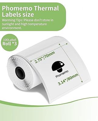 Phomemo 70 x 80mm Square White Label for M200/ M220 /M221-1 Roll