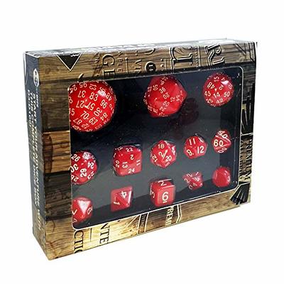 Bescon Complete Polyhedral DND Dice Set 13pcs D3-D100 RPG Dice Set in  Opaque Black - Yahoo Shopping