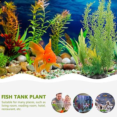 Ipetboom 2pcs Artificial Aquarium Plants Fish Tank Plants Plastic