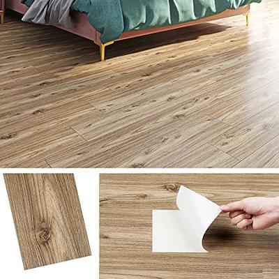 Livelynine White Peel and Stick Floor Tile Waterproof Vinyl Flooring Sheet  Marble Stick on Flooring Tiles For Kitchen Basement Bedroom Bathroom Floor