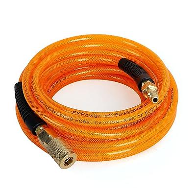 DEWENWILS 3/8 Inch x 50FT Air Hose 300 PSI, Heavy Duty Air Compressor Hose  with 1/4 Industrial Quick Coupler Fittings, Flexible and Kink Resistant  Hybrid Air Hose (Yellow) 