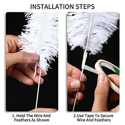  96 Pcs Natural White Ostrich Feathers, 10-12 Inch (25-30 cm)  Large Feathers Decoration Centerpieces Plume for DIY Craft Flower  Arrangement Tables Vases Wedding Party Home Tree Decor : Arts, Crafts &  Sewing