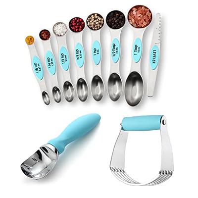 Hsei 6 Pcs Cookie Scoop Portion Scoop Stainless Steel Ice Cream Scooper  Cookie Scoops with Handle for Baking Food Cookie Dough Cupcake Batter,  Yellow