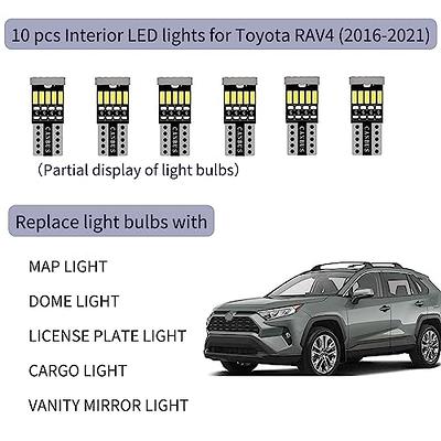 Gy Adc 10pcs Rav4 Interior Led Lights Kit Super Bright Map Dome Light Bulbs For 2017 2018 2019 2020 2021 Toyota All Models White Yahoo Ping