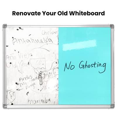 Whiteboard Sticker Reusable Poster Board for Classroom Desk School 60cmx2m  white 