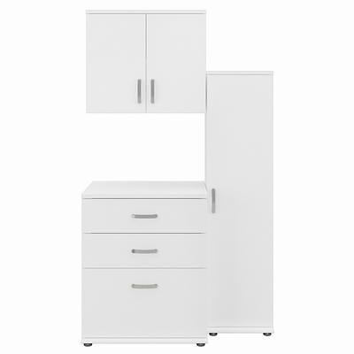 Universal Tall Clothing Storage Cabinet in Platinum Gray - Engineered Wood