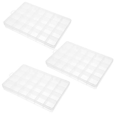 Sjqecyfv Tackle Box Organizer 18 Grids Plastic Craft Box Organizer Bead Organizer  Clear Fishing Box with Dividers, 1 Pack 18 Grids,1 Pack