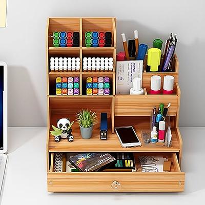 GGIANTGO Desk Organizer with 2 Drawer, Pencil Pen Holder for Desk, Desk Supplies  Organizer for Office Home Art Supplies - Yahoo Shopping