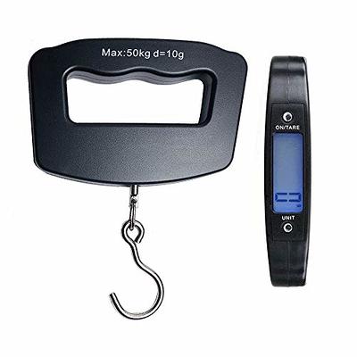 Digital Fish Scale Post Hook Luggage Weight Lcd Mini Portable 110 Lbs