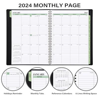 2024 Planner - 3-Tier Down Weekly & Monthly Planner Notepad, 11.38'' x  8.74'', JAN 2024 - DEC 2024, Appointment Book, 60 Minutes Intervals, Monthly  Tabs, Spiral Bound, Back Pocket, Julian Dates - Yahoo Shopping