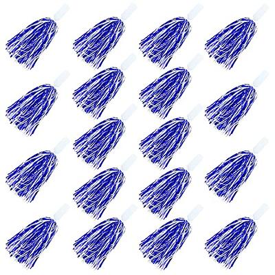 Lovecheer 2PCS Pom Poms Cheerleading Blue Metallic Cheer Pom Poms with  Baton Handle for Sports Team Spirit Party Cheering - Yahoo Shopping