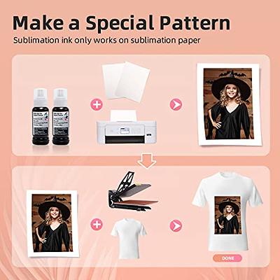 Black Sublimation Ink for Epson WF7710 WF7720 ET2760 ET2720 ET2750 ET4700  WF3620 C88 C88+ Inkjet Printer Anti-UV Heat Press Transfer Ink on T-Shirts  Mugs Plates Pillows Phone Case etc, 200ML - Yahoo