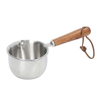 Dual Spout Warmer, Stainless Steel Mini Melting Pot with Wooden Handle,  Multifunction Milk Pot Chocolate Melting Pan for Kitchen (200ML) - Yahoo  Shopping