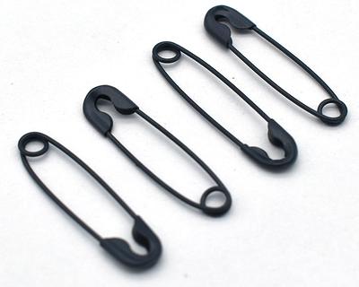 22mm Black Safety Pins Jewelry Making Sewing Charming Pins Finding Gourd Pin  Garment Locking Stitch Marker 100Pcs - Yahoo Shopping