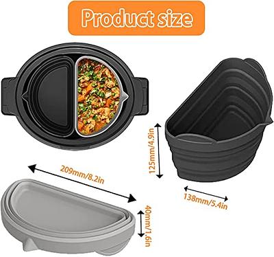 Gentcy Silicone Slow Cooker Liners Slow Cooker Divider Liner for Crockpot  Resuable Leakproof for 6QT Oval Slow Cookers Kitchen Accessories (black  grey) - Yahoo Shopping