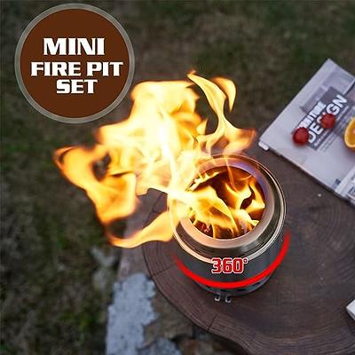  Solo Stove Mesa Tabletop Fire Pit with Stand, Low Smoke  Outdoor Mini Fire for Urban & Suburbs