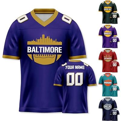 Baltimore Ravens-NFL BASEBALL JERSEY CUSTOM NAME AND NUMBER Best Gift For  Men And Women Fans