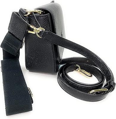 Tory Burch Women's Crossbodies BLACK - Black & Goldtone Chevron Small Kira  Leather Crossbody Bag - Yahoo Shopping