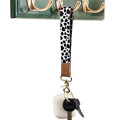 Wristlet Keychain for Women and Men，Key Chain Holder，Wrist Lanyard for Keys(Cow）  - Yahoo Shopping