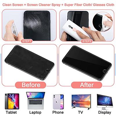 WHOOSH! 2.0 Screen Cleaner Kit - [New REFILLABLE 16.9 Oz ] Best for  Smartphones, iPads, Eyeglasses, TV Screen Cleaner, LED, LCD,Computer,  Laptop 