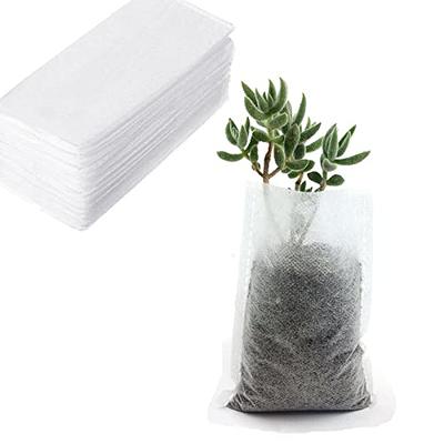 100Pcs Nursery Growing Bags,Non-Woven Fabric Seedlings Grow Bag for High  Seedling Survival Rate,Plant Bags for Planting,Garden Seed Starters Pouch