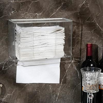 Wall Mounted Clear Acrylic Commercial Bathroom Folded Disposable Paper –  MyGift