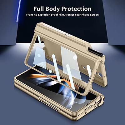 For Samsung Galaxy Z Fold 4 5G PU Leather Case Privacy Cover with S Pen  Holder