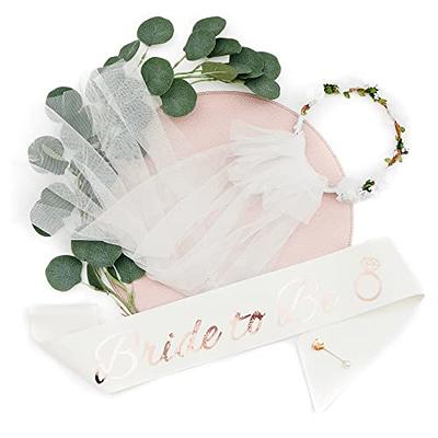 226 PC Bachelorette Party Decorations Kit- Rose Gold Bridal Shower  Decorations, Banners, Curtains Mimosa Bar Supply Bride Balloons Sash Tiara  Veil