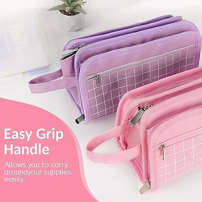 Pencil Bag Pen Case Cosmetic Makeup Bag Pen Pencil Stationery Pouch Bag  Case Small Pencil Pouch Students Stationery Pouch Zipper Bag for Pens