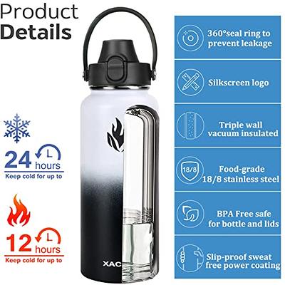 HYDRO CELL Stainless Steel Insulated Water Bottle with Straw - For Cold &  Hot Drinks - Metal Vacuum Flask with Screw Cap and Modern Leakproof Sport