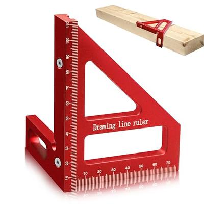 GOINGMAKE Woodworking T-Square 24 Inch Aluminum Alloy T Square Ruler 1/32  Hole Scrbing Guides Positioning Scribe Tool Precision Woodworking Ruler  Scribing Tool for Carpenter Layout and Measuring - Yahoo Shopping