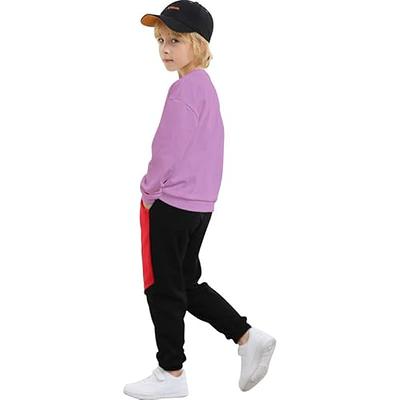  JIAHONG Kids Fleece Sweatpants Soft Brushed Joggers