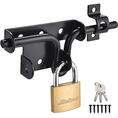 INIRET 2 Packs Flip Latches，1.81” x 1.77”Black Stainless Steel