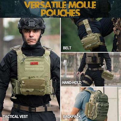 MOLLE Pouch 7 x 7 x 2.5 - Lightweight PALS MOLLE Gear Compatible