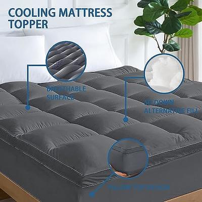  Twin Air Mattress Pad Sheets Cover, Air Mattress Topper  Protector Plush Quilted, Soft Breathable and Noiseless Down Alternative  Mattress Pad with Deep Pocket Fits Up to 16 inch Mattress : Home