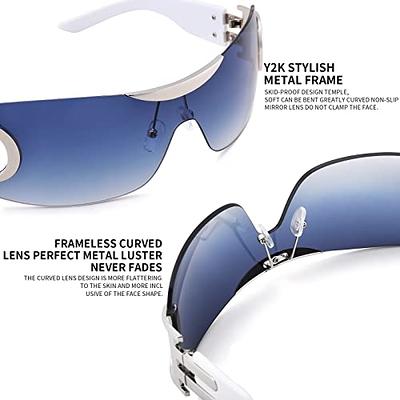  Melpomenia Trendy Oversized Square Sunglasses for
