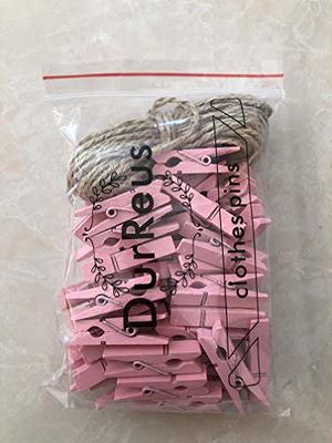 50 Mini Clothespins 1 inch, Tiny Clothespins, Bag Clips, Photo Clips, Tag  Clips, Wish Tree Clips, Wedding Clips