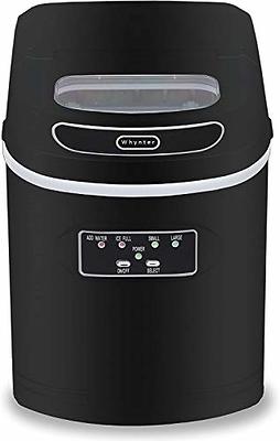 Newair 26 lbs. Countertop Ice Maker, Matte Black Portable and