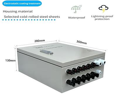 GXELZK Gx Electrical Solar Combiner Box with 6 Strings, 80 A 