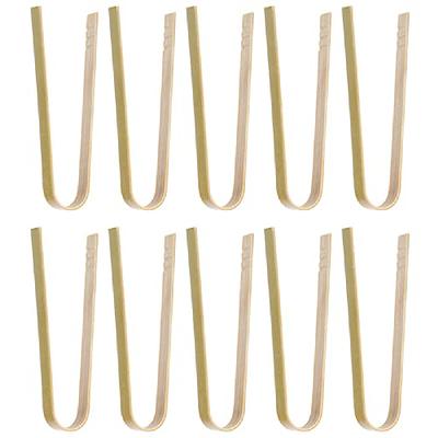 30 PCS Bamboo Tongs，Disposable Mini Bamboo Toast Tongs，Natural Bamboo Tongs  for Toaster，4 Long Wooden Tongs for Kitchen，Suitable for Cooking, Fruit,  Bacon, Bread, Cheese - Yahoo Shopping